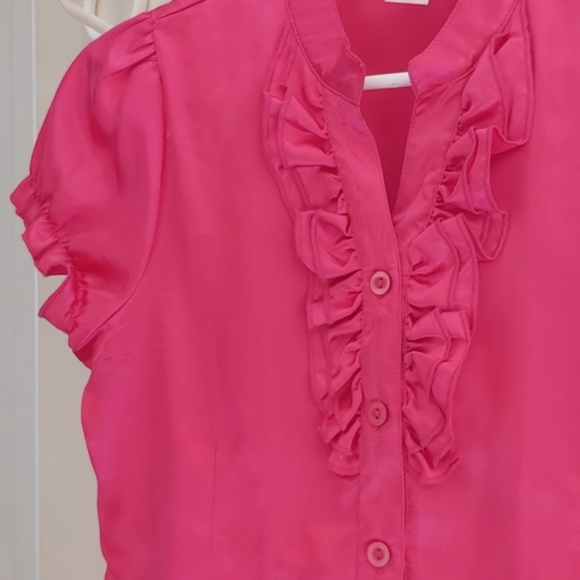 Marc & Maddie Short Sleeve Girls Ruffle Top Size 16 - Picture 3 of 5